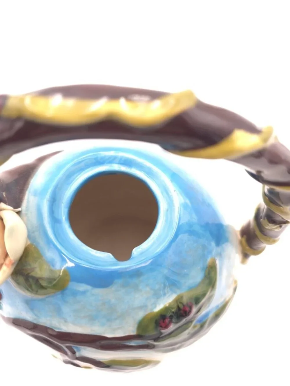 Blue Sky Heather Goldminc Bee Teapot Ceramic Floral Bee Hive Teapot 2013